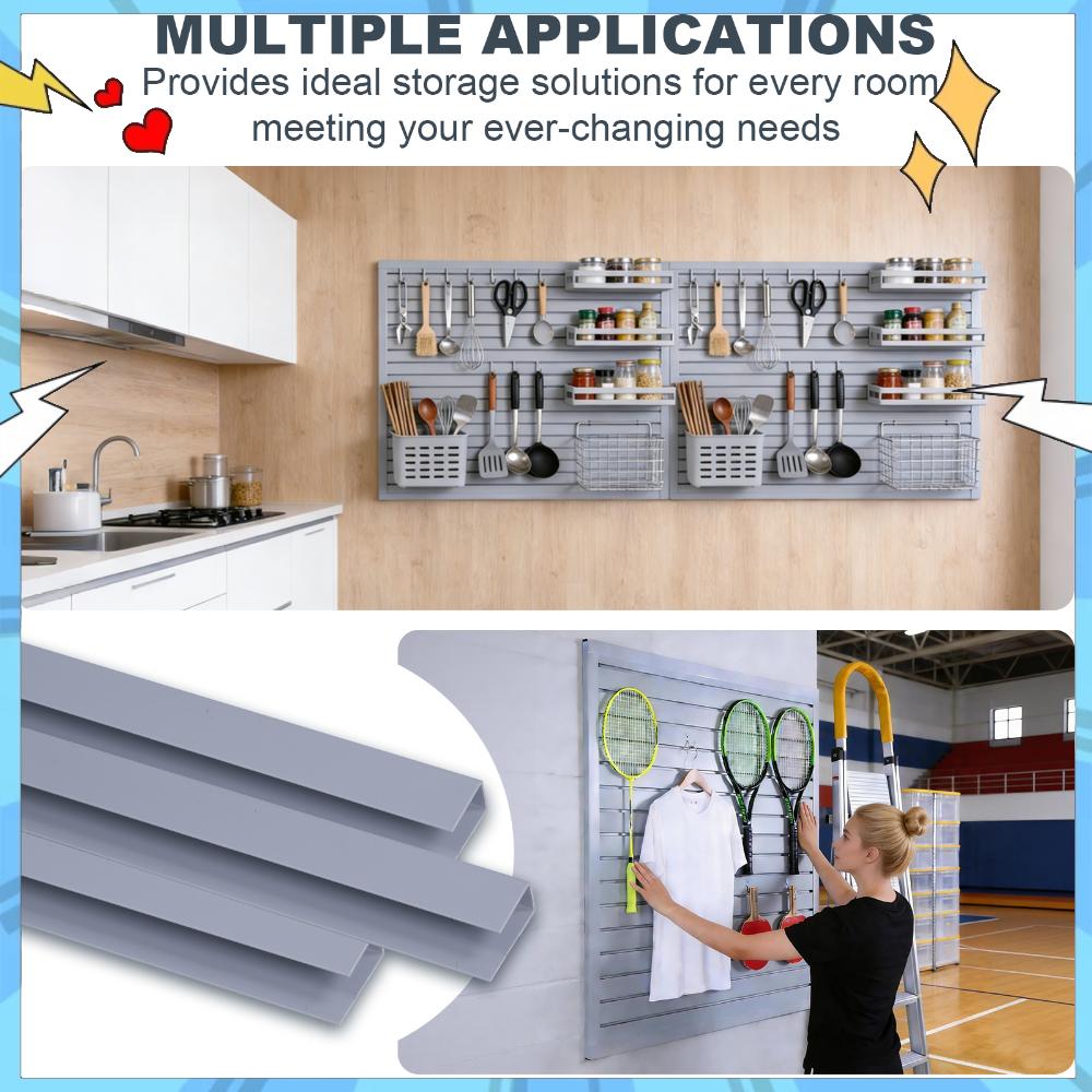 Woodworking Room - 2 Pack Slatwall Panel 4 X