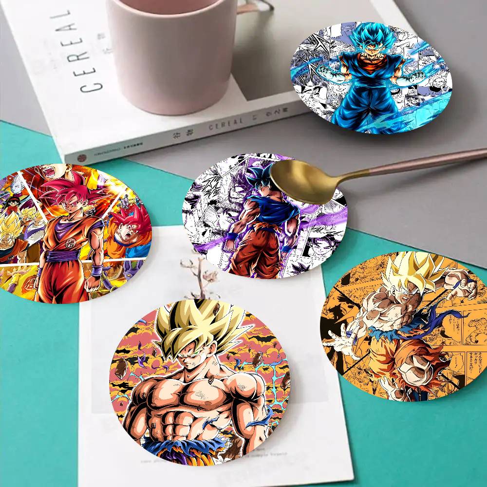 Woodworking Room - Art D-Dragon B-Ball Goku Wooden Coasters
