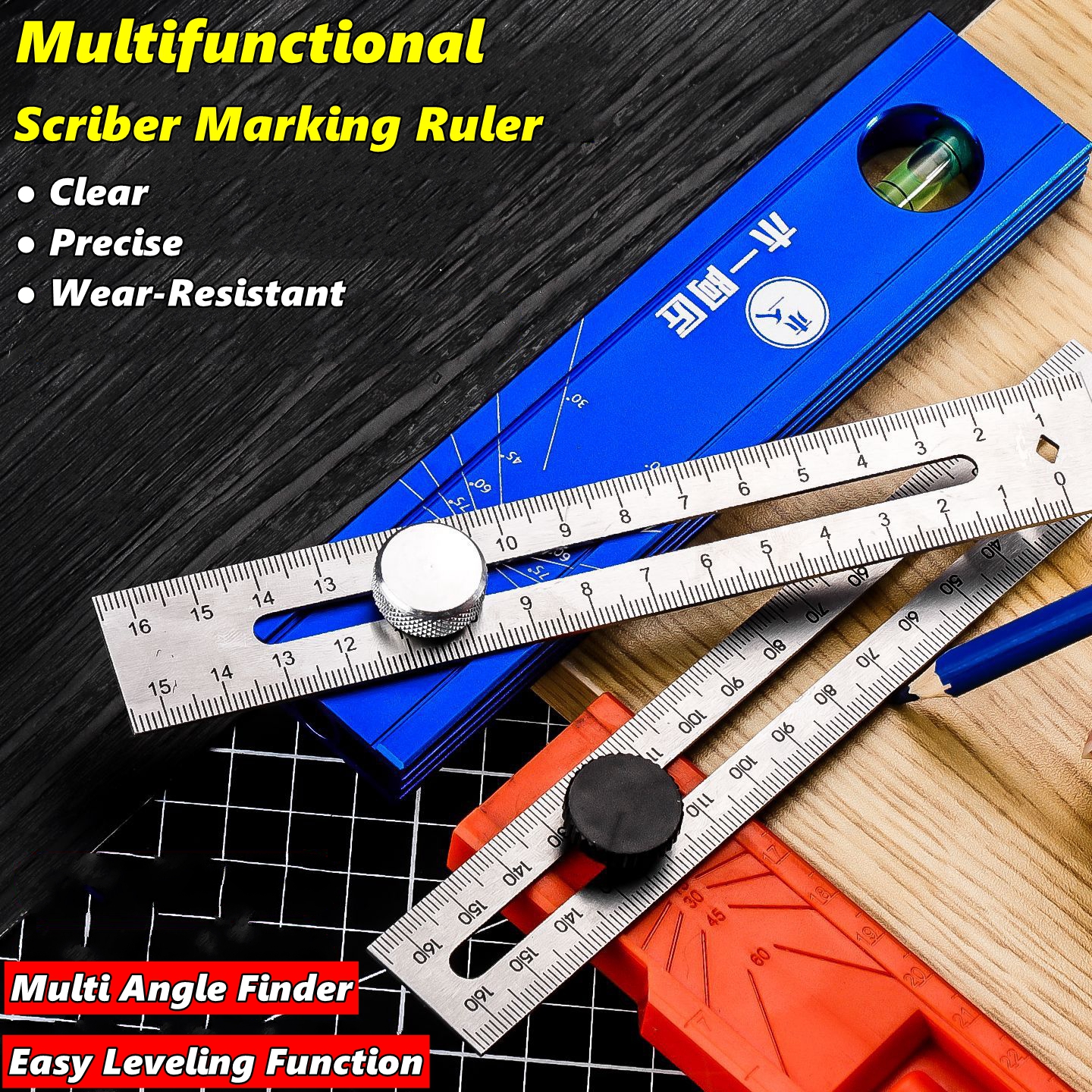 Woodworking Essentials - Scriber Marking Tools, Multi Angle Finder