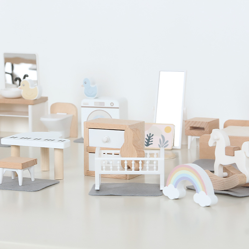 Woodworking Room - Modern dollhouse furniture kitchen wood miniature