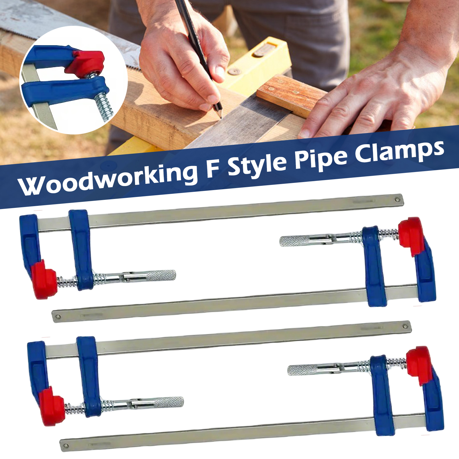 4pcs Wood Gluing Pipe Clamps s - Woodworking Quick Clamps avis et prix
