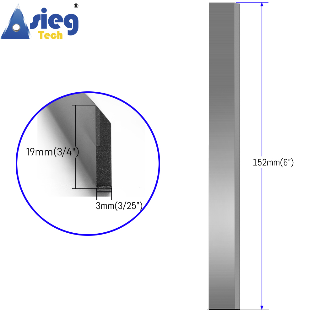 152×19×3mm Planer Blades 6inch - Woodworking Jointer avis et prix
