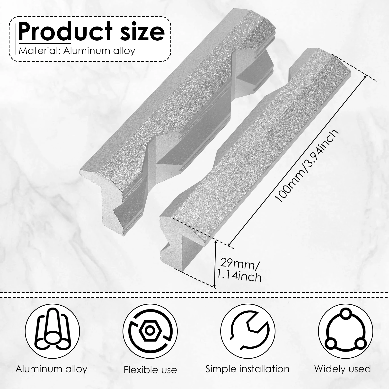 Magnetic Vise Jaws 4/5/6inch V - Woodworking Vise For Workbench avis et prix