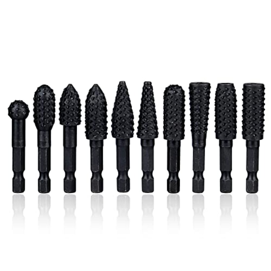 10 Pieces Rotary Burr Rasp Set - Woodworking Diy avis et prix
