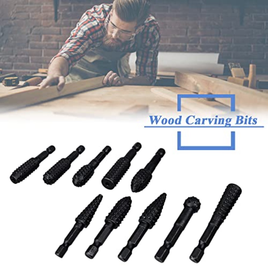 10 Pieces Rotary Burr Rasp Set - Woodworking Diy avis et prix