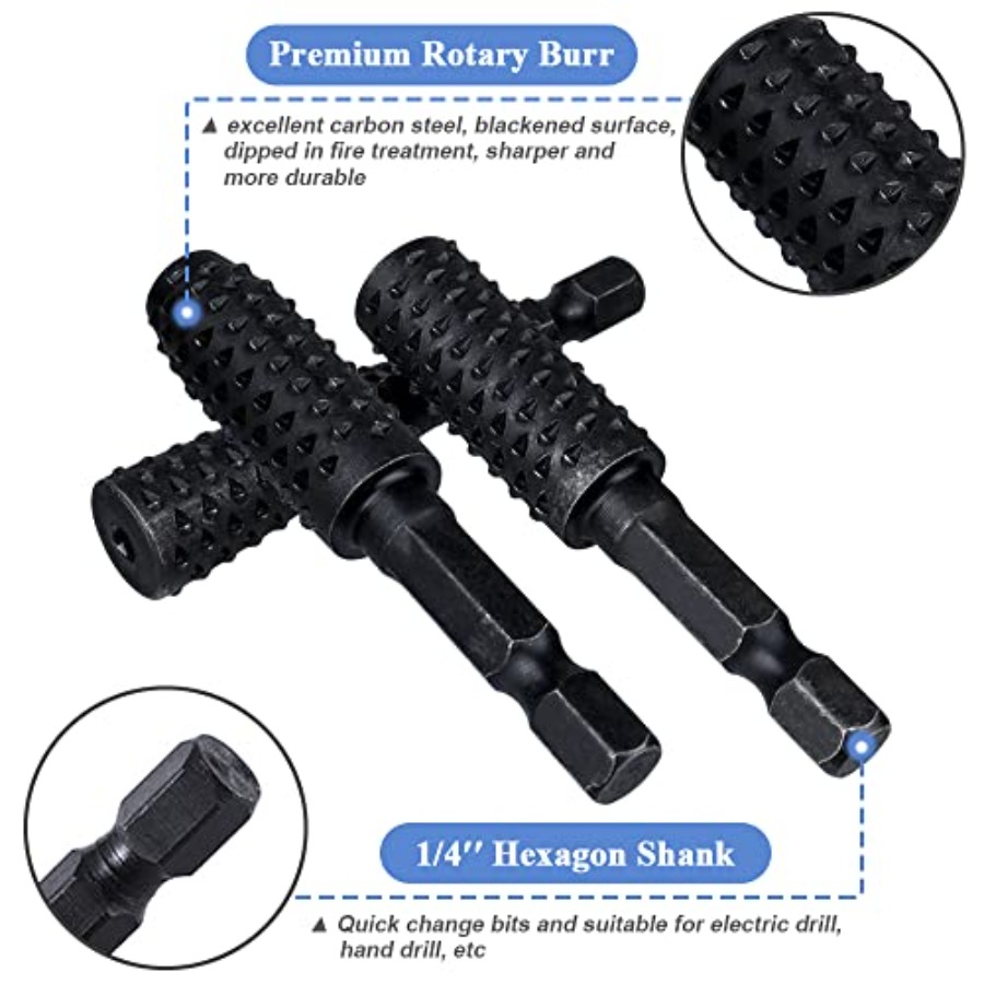 10 Pieces Rotary Burr Rasp Set - Woodworking Diy avis et prix