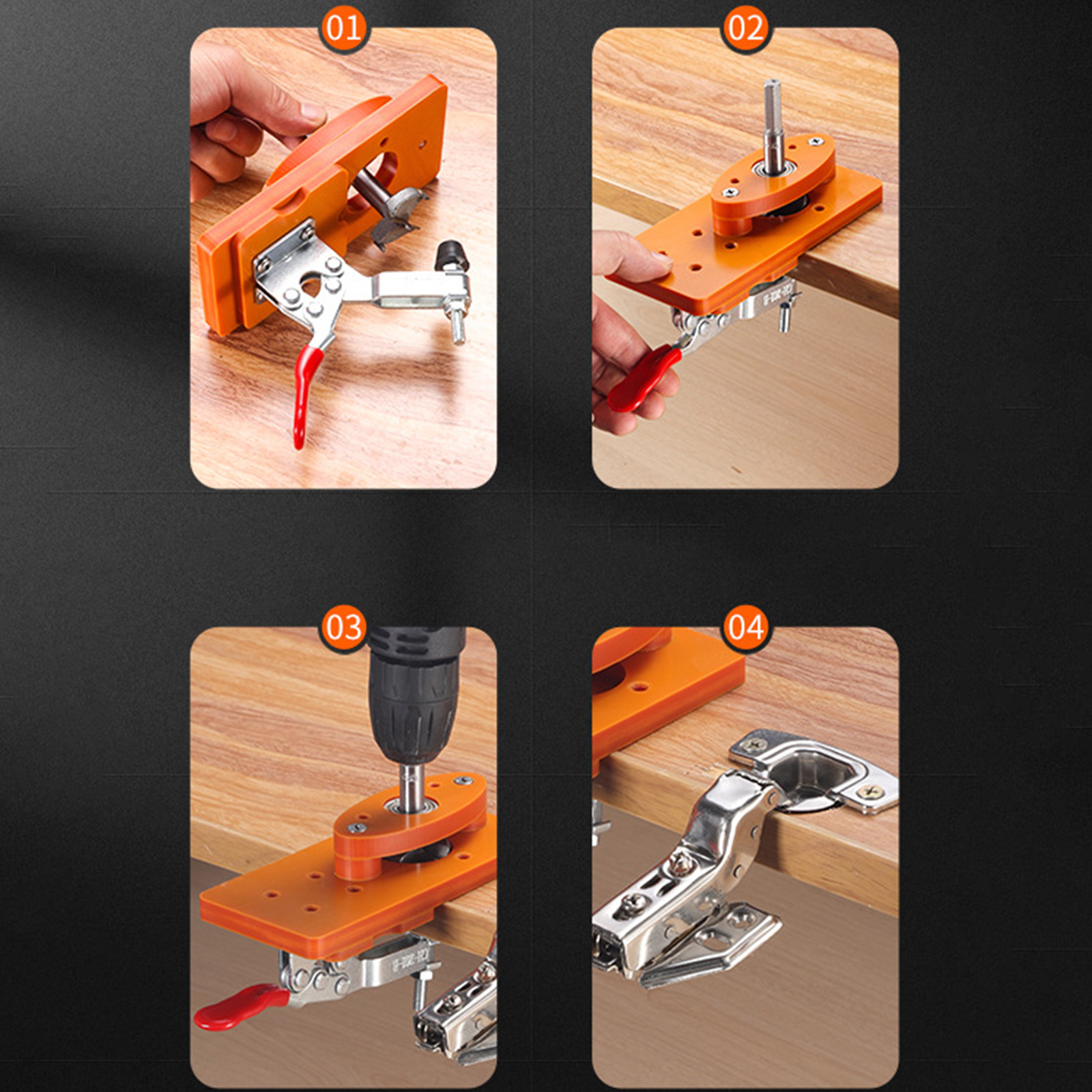 35mm Hinge Drilling Jig Long-L - Woodworking Diy avis et prix