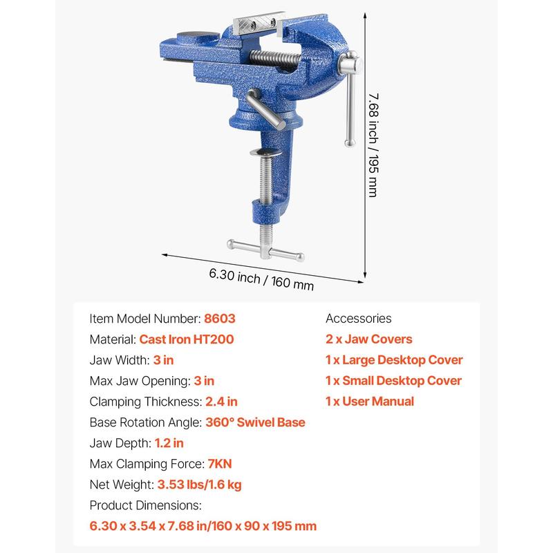 Bench Vise, 3 Inch, Portable W - Woodworking Vise For Workbench avis et prix