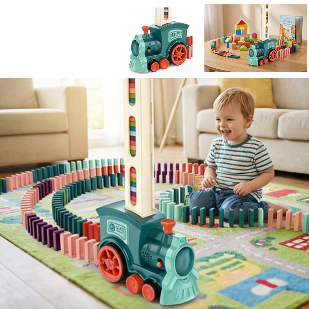 Electric Domino Blocks Train C - Woodworking Domino avis et prix