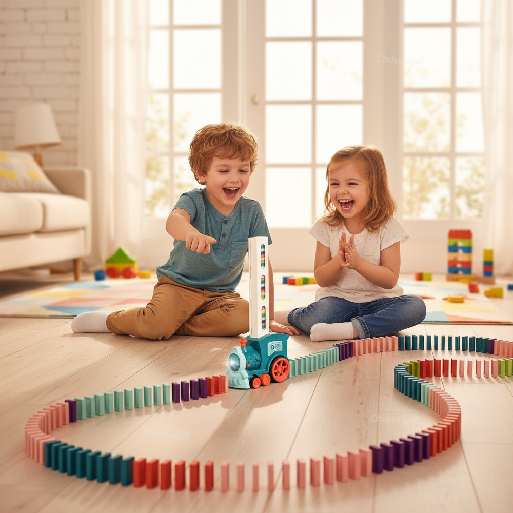 Electric Domino Blocks Train C - Woodworking Domino avis et prix