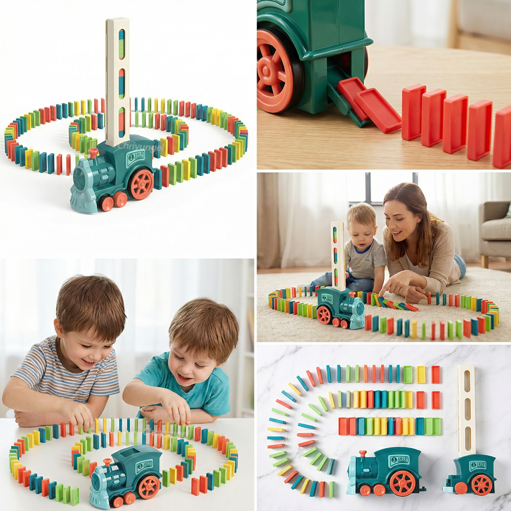 Electric Domino Blocks Train C - Woodworking Domino avis et prix