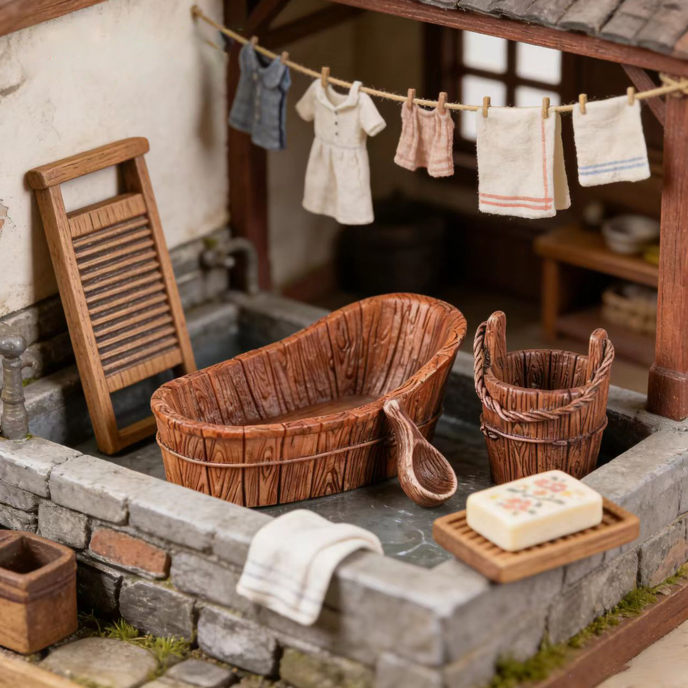 Miniature dollhouse wooden bar - Woodworking Diy avis et prix