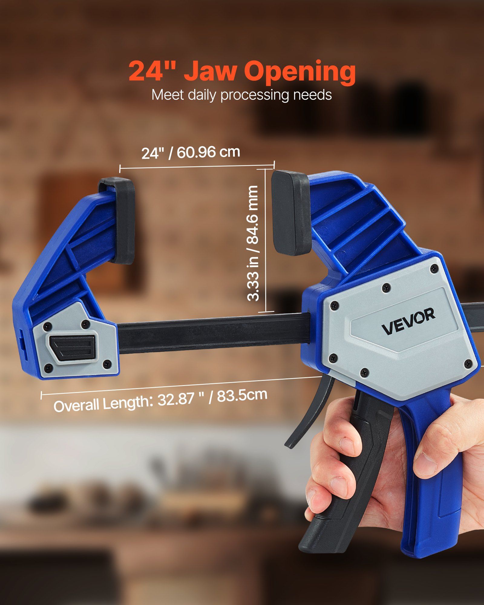 24 inch Bar Clamps 2-Pack One- - Woodworking Quick Clamps avis et prix