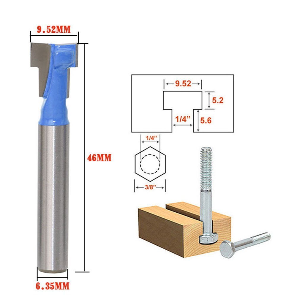 A11I 1/4 inch Shank T-Slot Cut - Woodworking Power Tools avis et prix