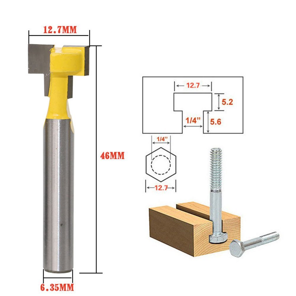 A11I 1/4 inch Shank T-Slot Cut - Woodworking Power Tools avis et prix