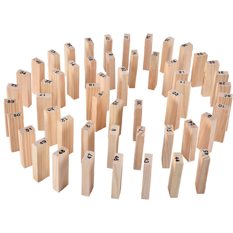 54Pcs Building Blocks Toy Funn - Woodworking Domino avis et prix