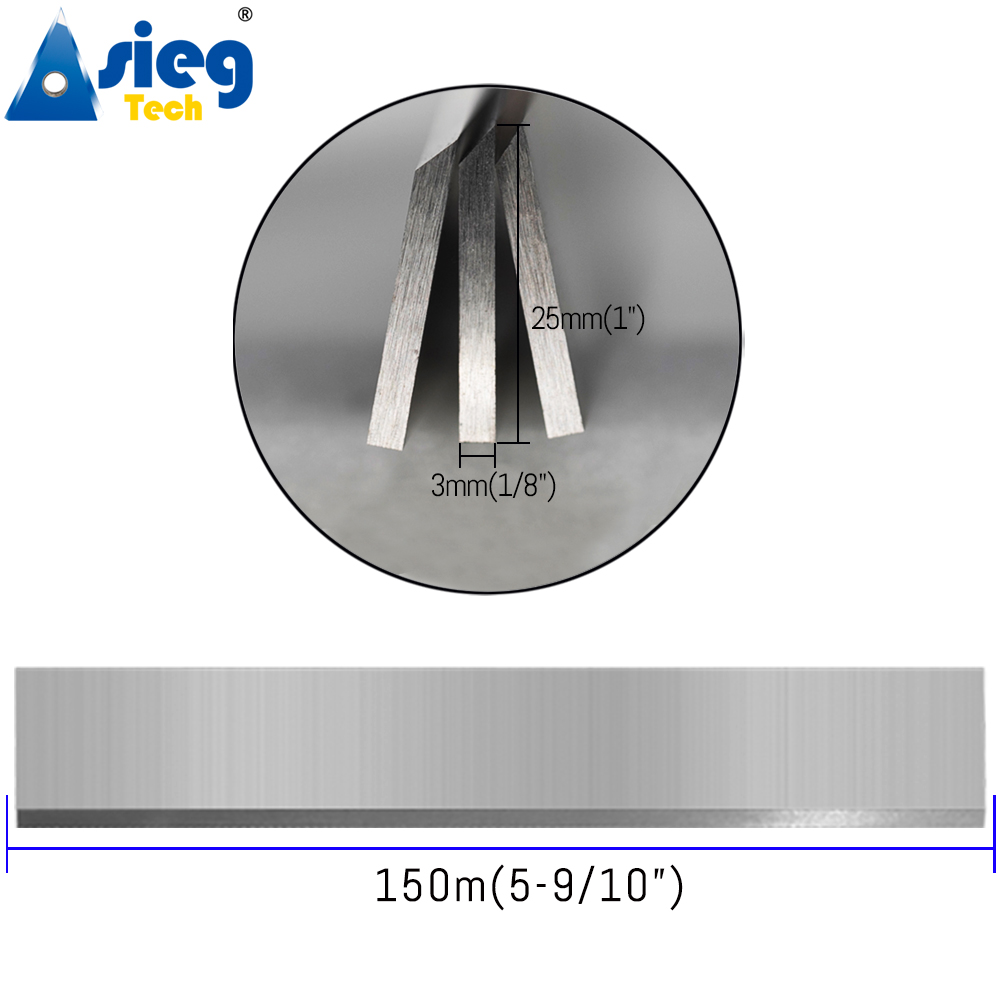 150×25×3mm HSS 3pcs planer bla - Woodworking Jointer avis et prix