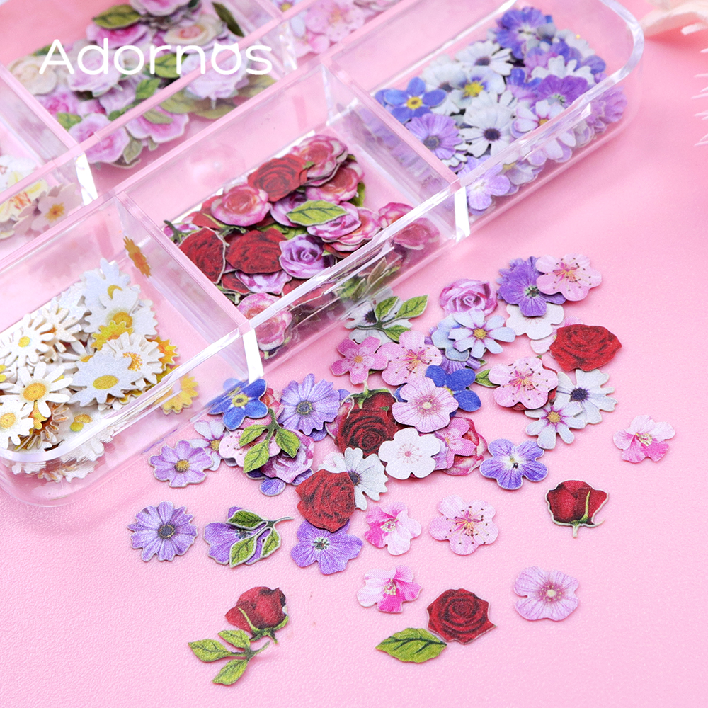 6 Grids Flowers Wood Pulp Chip - Woodworking Epoxy avis et prix