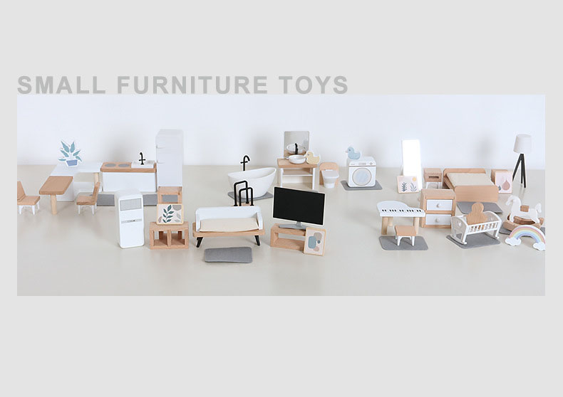 Modern dollhouse furniture kit - Woodworking Room avis et prix