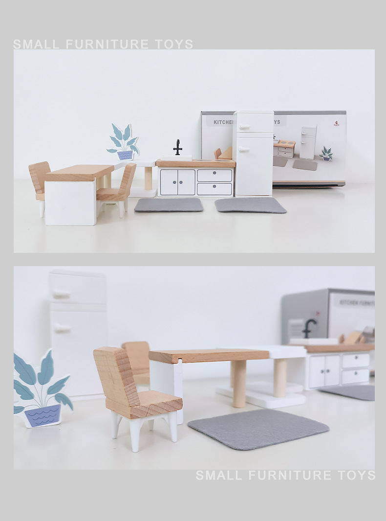 Modern dollhouse furniture kit - Woodworking Room avis et prix