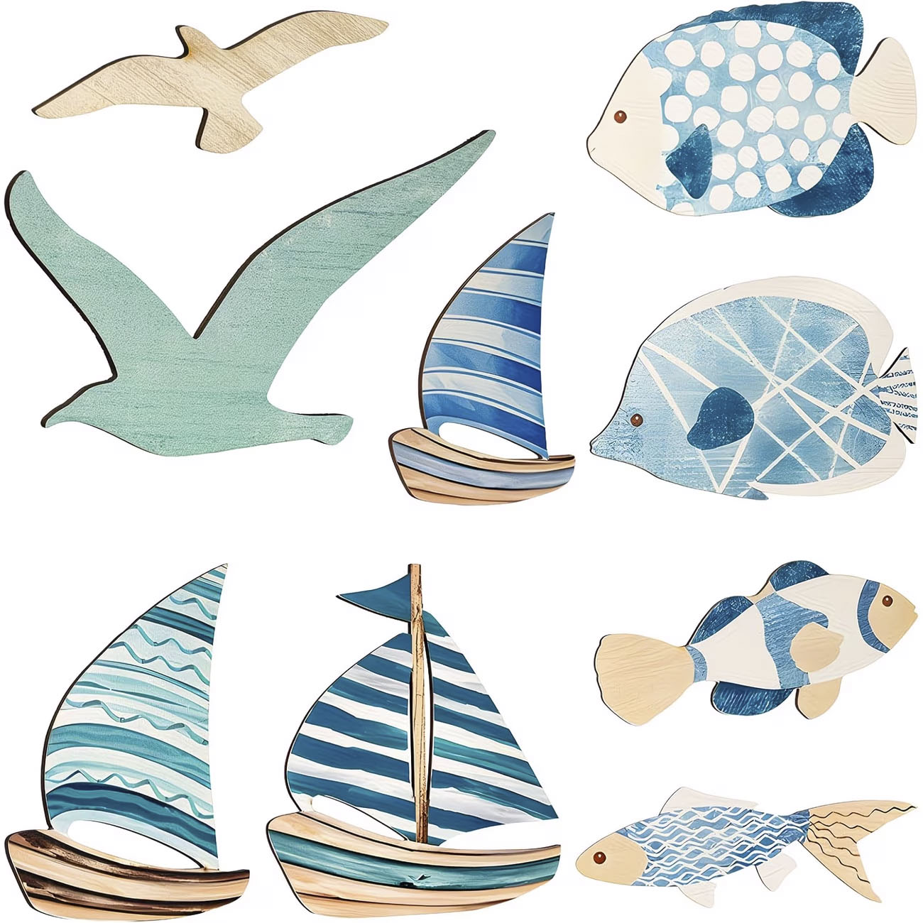 9Pcs Tropical Fish Seagull Sai - Woodworking Room avis et prix