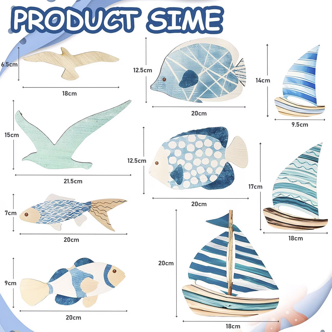 9Pcs Tropical Fish Seagull Sai - Woodworking Room avis et prix