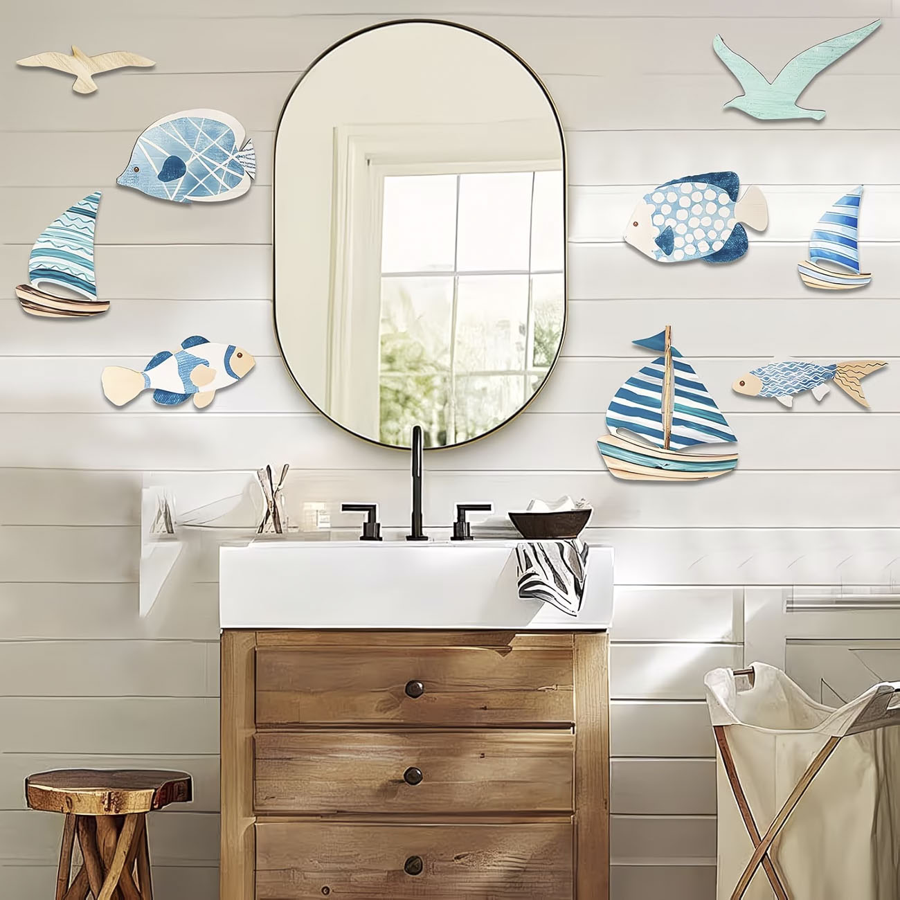 9Pcs Tropical Fish Seagull Sai - Woodworking Room avis et prix
