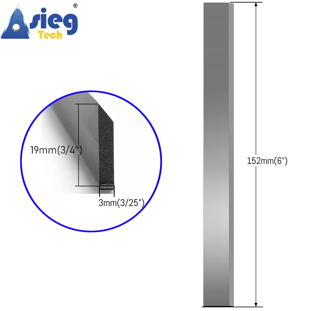 152mmx19mmx3mm Planer Blades 6 - Woodworking Jointer avis et prix