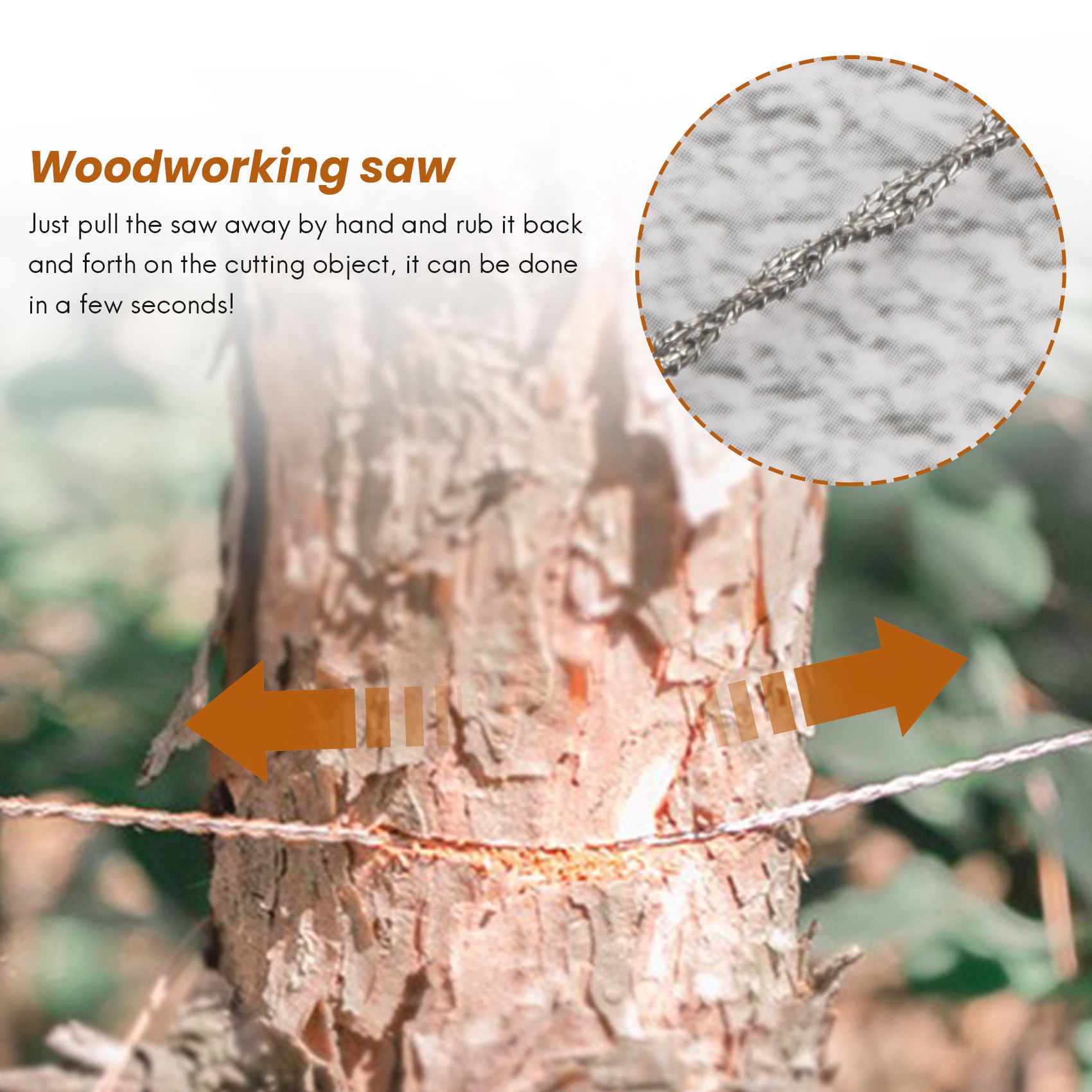 Outdoor Hand-Drawn Rope Saw 30 - Woodworking Hand Saw avis et prix