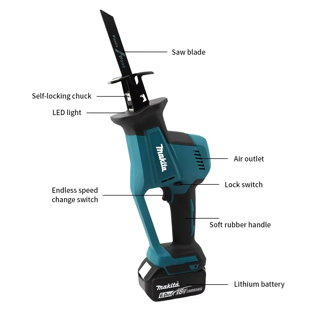 Makita DJR189 18V Cordless Ele - Woodworking Power Tools avis et prix