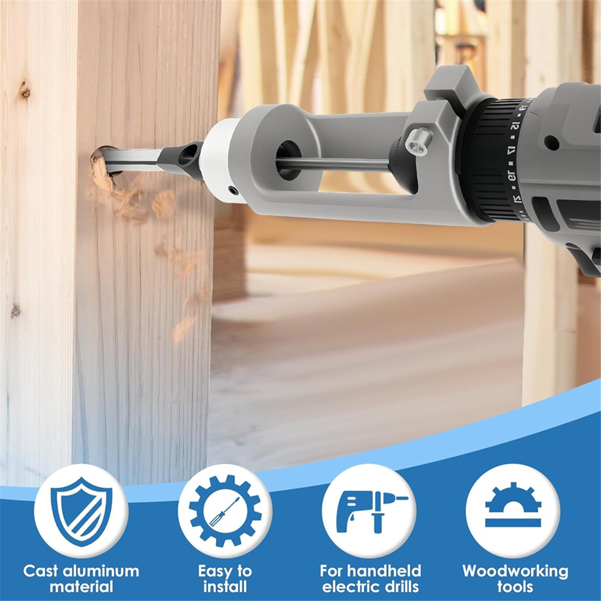 ABNJ Square Hole Drill Bit Ada - Woodworking Power Tools avis et prix