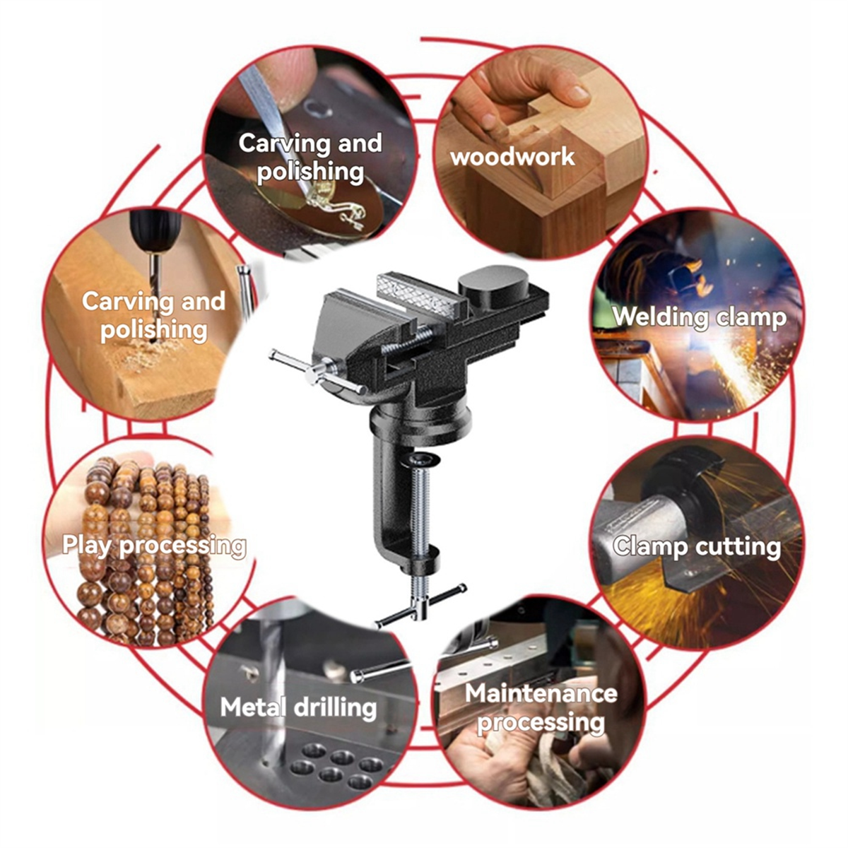 AT14A 50mm Multipurpose Mini B - Woodworking Vise For Workbench avis et prix