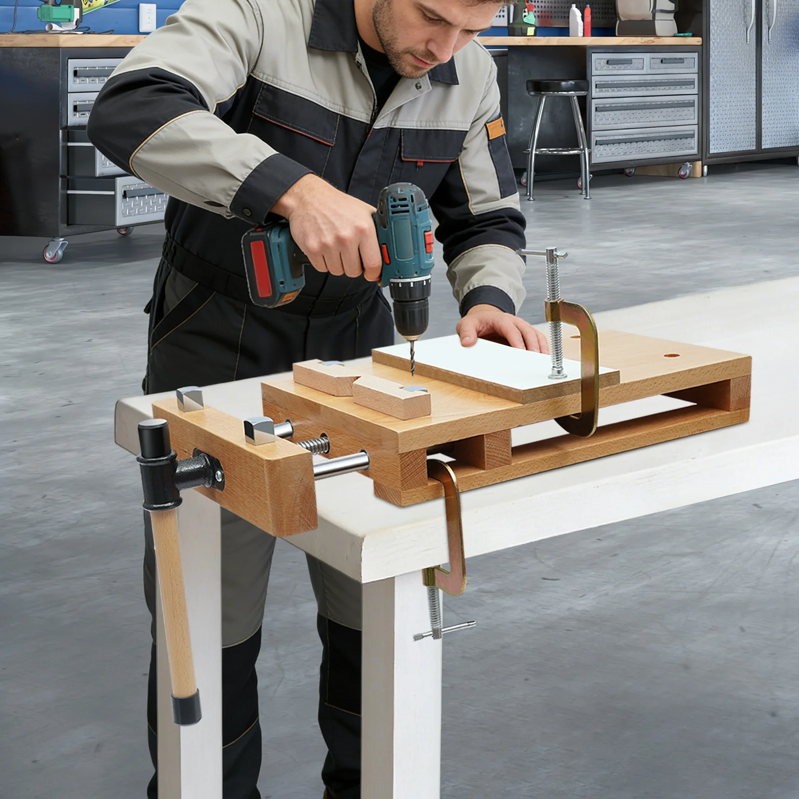 Wood Workbench, Heavy Duty Bir - Woodworking Vise For Workbench avis et prix