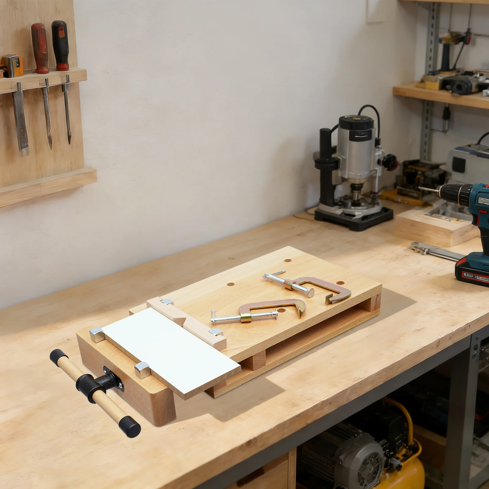 Wood Workbench, Heavy Duty Bir - Woodworking Vise For Workbench avis et prix