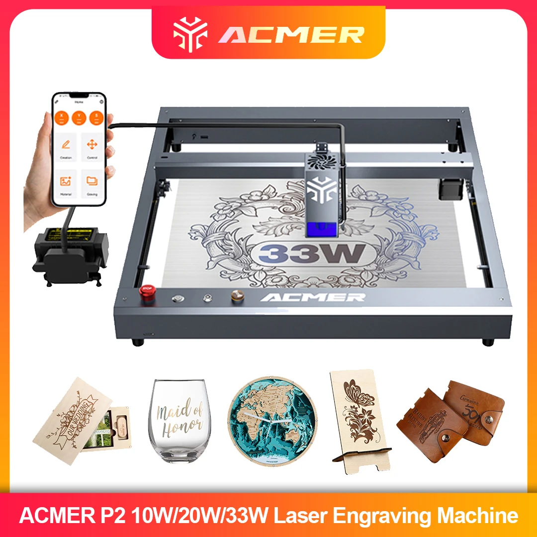 ACMER P2 Laser Engraver 33W 20 - Woodworking Jobs avis et prix