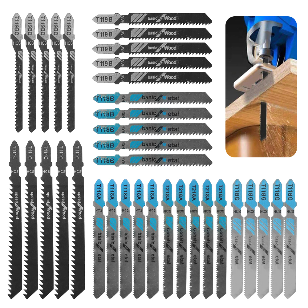 35-Piece Jigsaw Blade Set, Mix - Woodworking Rasp avis et prix