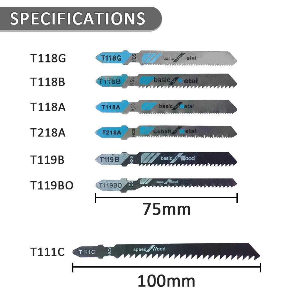 35-Piece Jigsaw Blade Set, Mix - Woodworking Rasp avis et prix